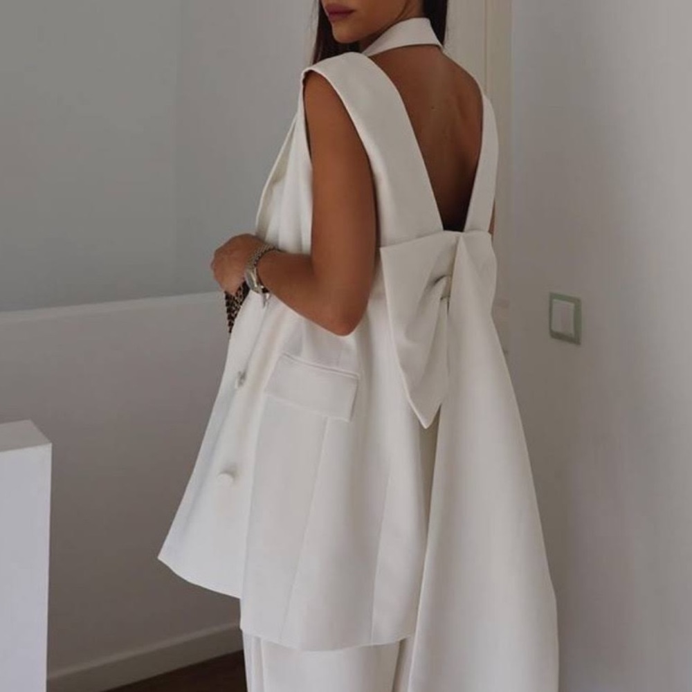 NWT Zara Bow Sleeveless Dress Limited Edition